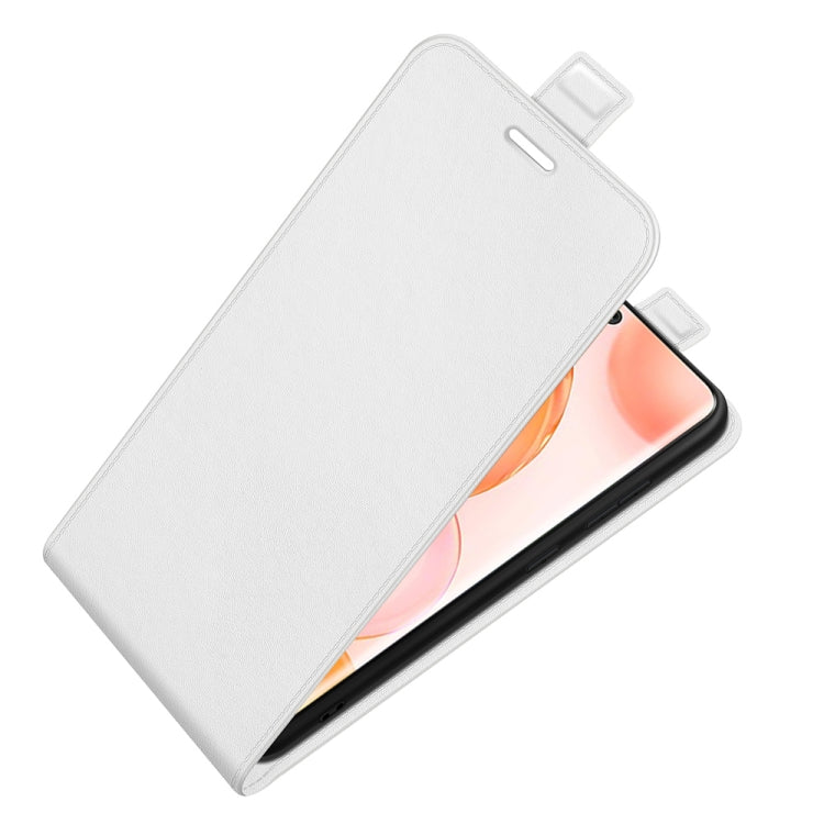 For Honor 50 R64 Texture Single Vertical Flip Leather Protective Case with Card Slots & Photo Frame