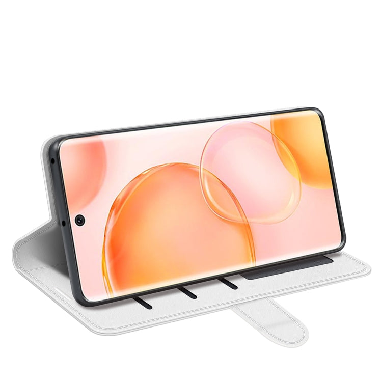 For Honor 50 R64 Texture Single Horizontal Flip Protective Case with Holder & Card Slots & Wallet & Photo Frame