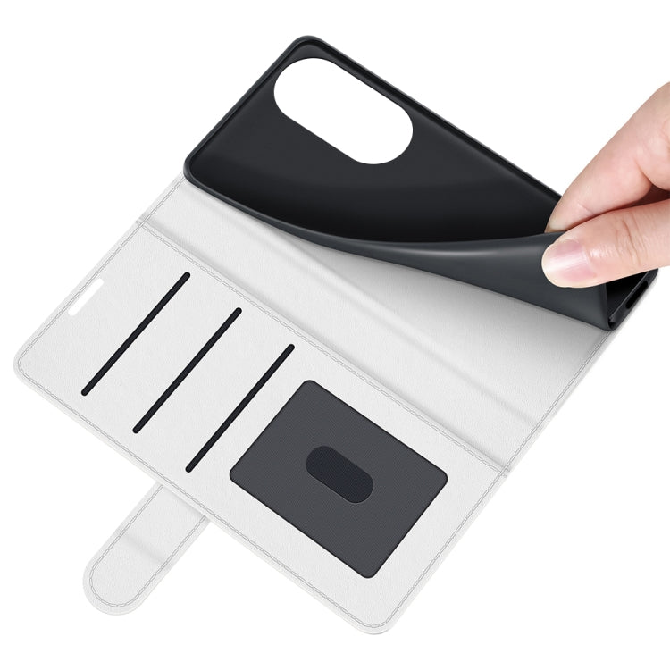 For Honor 50 R64 Texture Single Horizontal Flip Protective Case with Holder & Card Slots & Wallet & Photo Frame