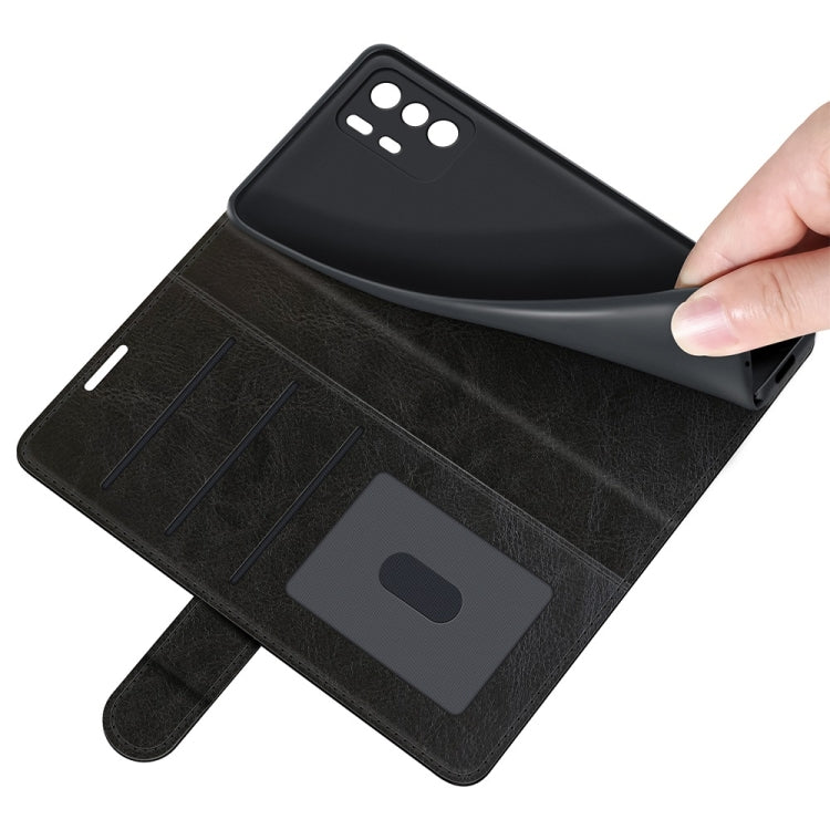 For Xiaomi Redmi Note 10 Pro 5G China / Poco X3 GT R64 Texture Single Horizontal Flip Protective Case with Holder & Card Slots & Wallet& Photo Frame