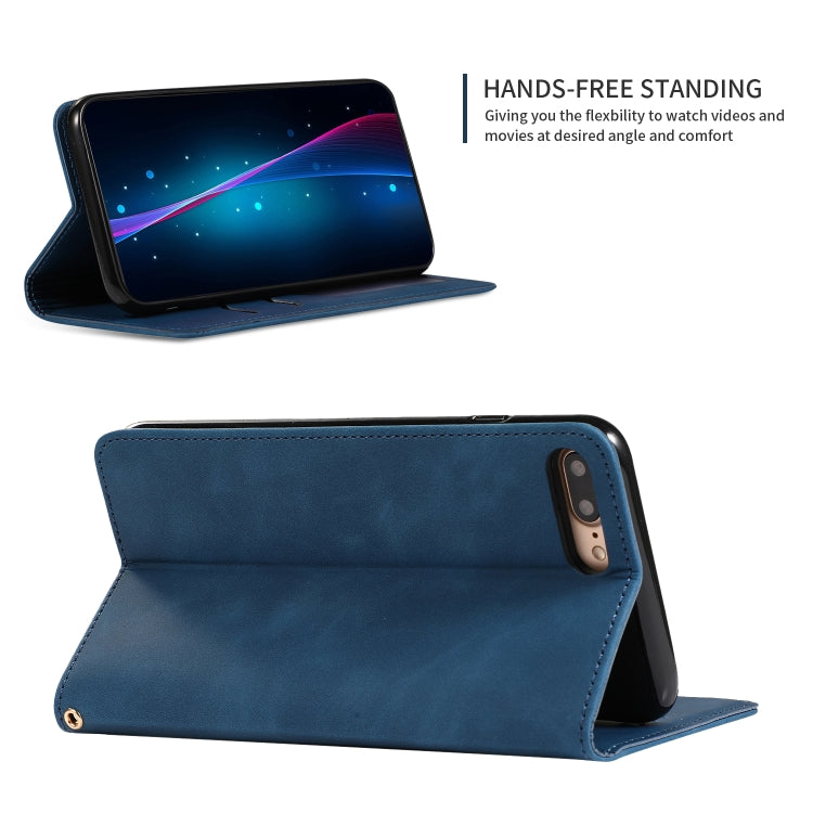 Retro Skin Feel Business Magnetic Horizontal Flip Leather Case for iPhone 8 Plus / 7 Plus