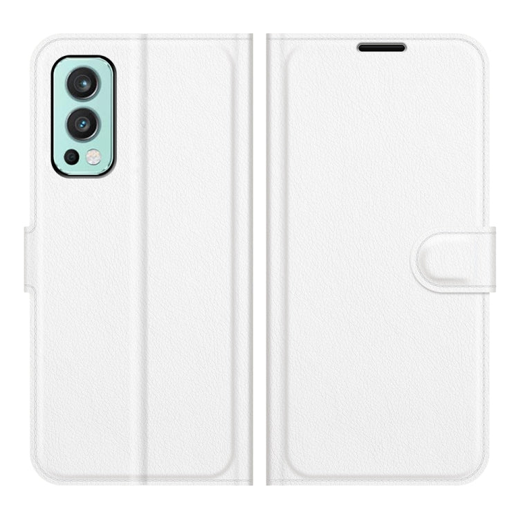 For OnePlus Nord 2 5G Litchi Texture Horizontal Flip Protective Case with Holder & Card Slots & Wallet