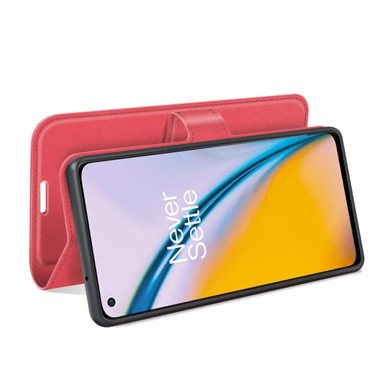For OnePlus Nord 2 5G Litchi Texture Horizontal Flip Protective Case with Holder & Card Slots & Wallet