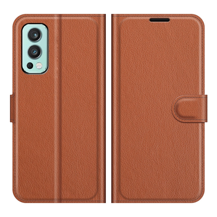 For OnePlus Nord 2 5G Litchi Texture Horizontal Flip Protective Case with Holder & Card Slots & Wallet