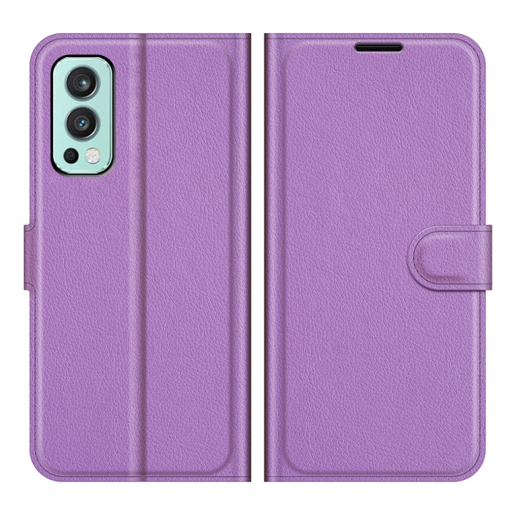 For OnePlus Nord 2 5G Litchi Texture Horizontal Flip Protective Case with Holder & Card Slots & Wallet