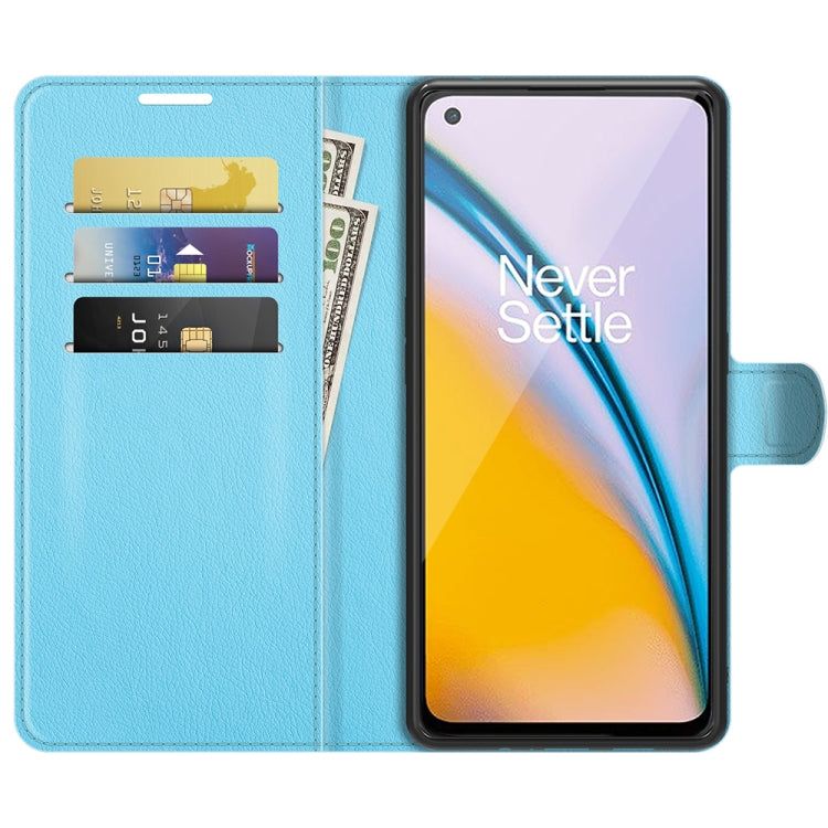 For OnePlus Nord 2 5G Litchi Texture Horizontal Flip Protective Case with Holder & Card Slots & Wallet