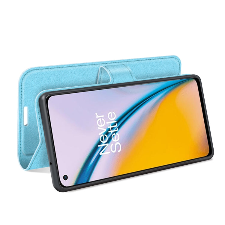 For OnePlus Nord 2 5G Litchi Texture Horizontal Flip Protective Case with Holder & Card Slots & Wallet