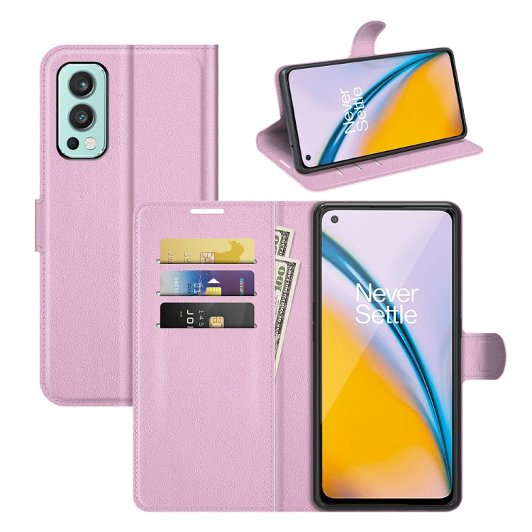 For OnePlus Nord 2 5G Litchi Texture Horizontal Flip Protective Case with Holder & Card Slots & Wallet