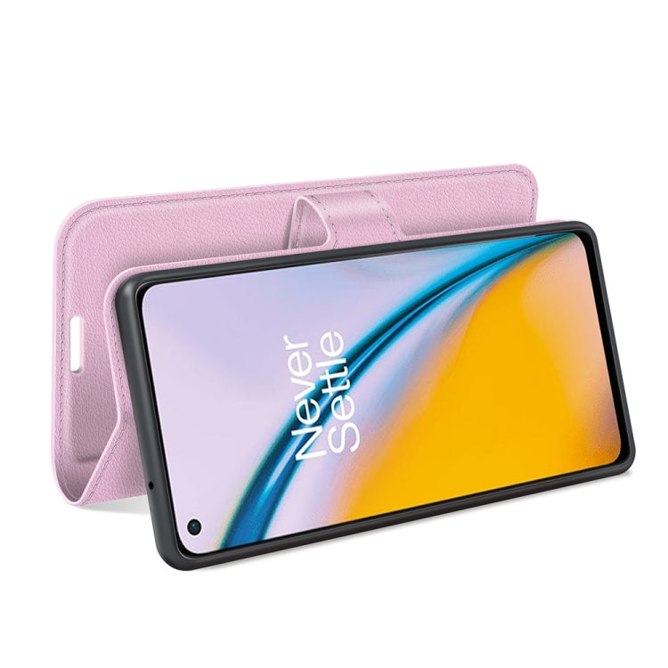 For OnePlus Nord 2 5G Litchi Texture Horizontal Flip Protective Case with Holder & Card Slots & Wallet