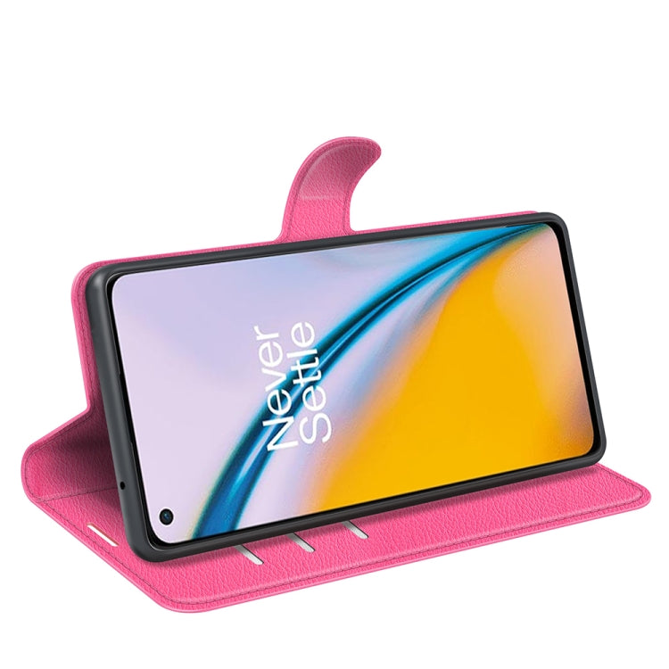 For OnePlus Nord 2 5G Litchi Texture Horizontal Flip Protective Case with Holder & Card Slots & Wallet