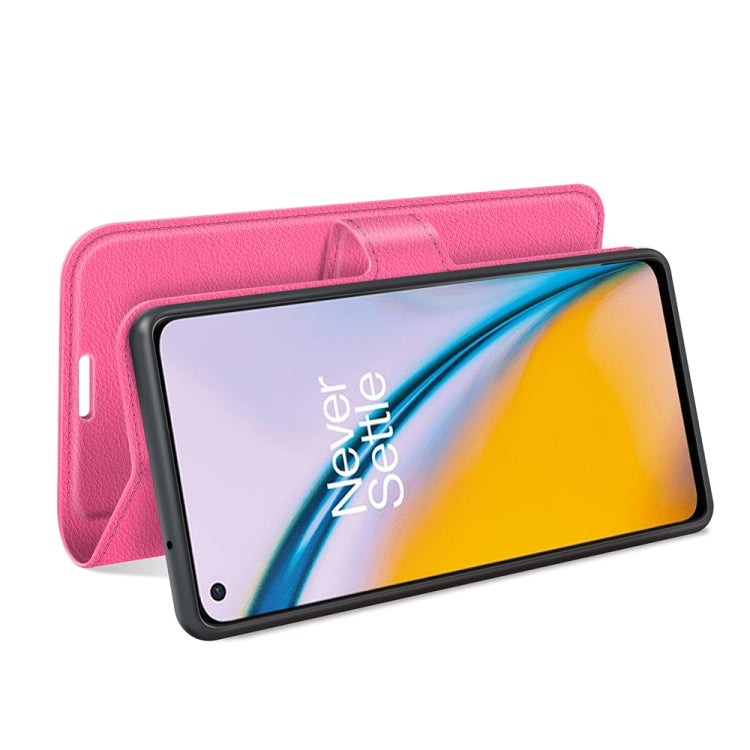 For OnePlus Nord 2 5G Litchi Texture Horizontal Flip Protective Case with Holder & Card Slots & Wallet