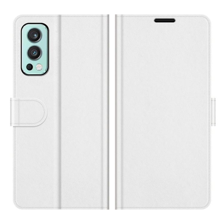 For OnePlus Nord 2 5G R64 Texture Single Horizontal Flip Protective Case with Holder & Card Slots & Wallet& Photo Frame