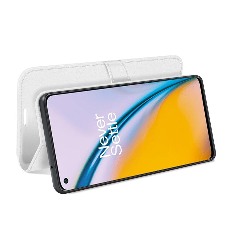 For OnePlus Nord 2 5G R64 Texture Single Horizontal Flip Protective Case with Holder & Card Slots & Wallet& Photo Frame