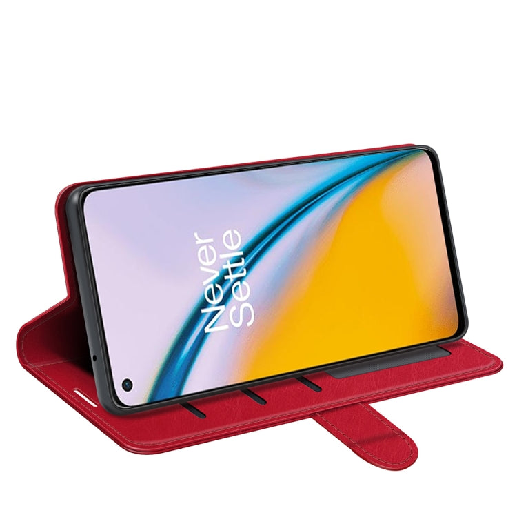 For OnePlus Nord 2 5G R64 Texture Single Horizontal Flip Protective Case with Holder & Card Slots & Wallet& Photo Frame