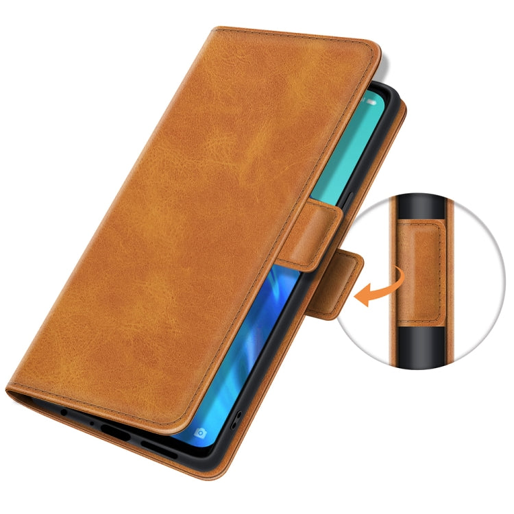 For OPPO Reno5 A Dual-side Magnetic Buckle Horizontal Flip Leather Case with Holder & Card Slots & Wallet