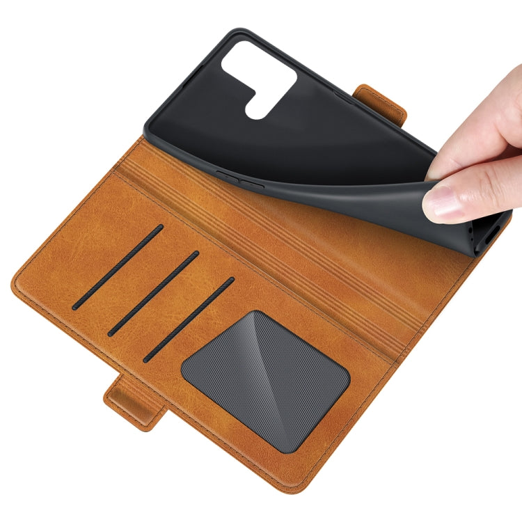 For OPPO Reno5 A Dual-side Magnetic Buckle Horizontal Flip Leather Case with Holder & Card Slots & Wallet