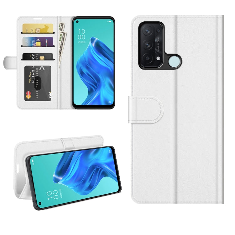For OPPO Reno5 A R64 Texture Single Horizontal Flip Protective Case with Holder & Card Slots & Wallet& Photo Frame