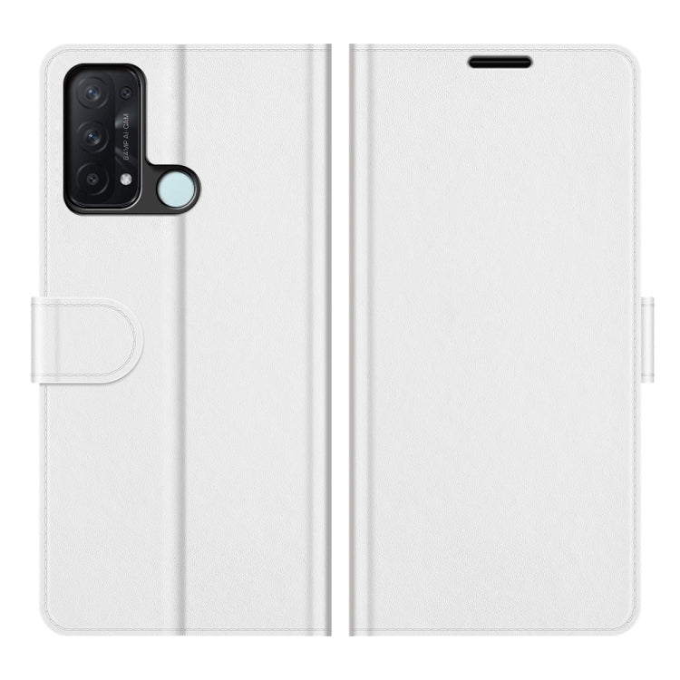 For OPPO Reno5 A R64 Texture Single Horizontal Flip Protective Case with Holder & Card Slots & Wallet& Photo Frame