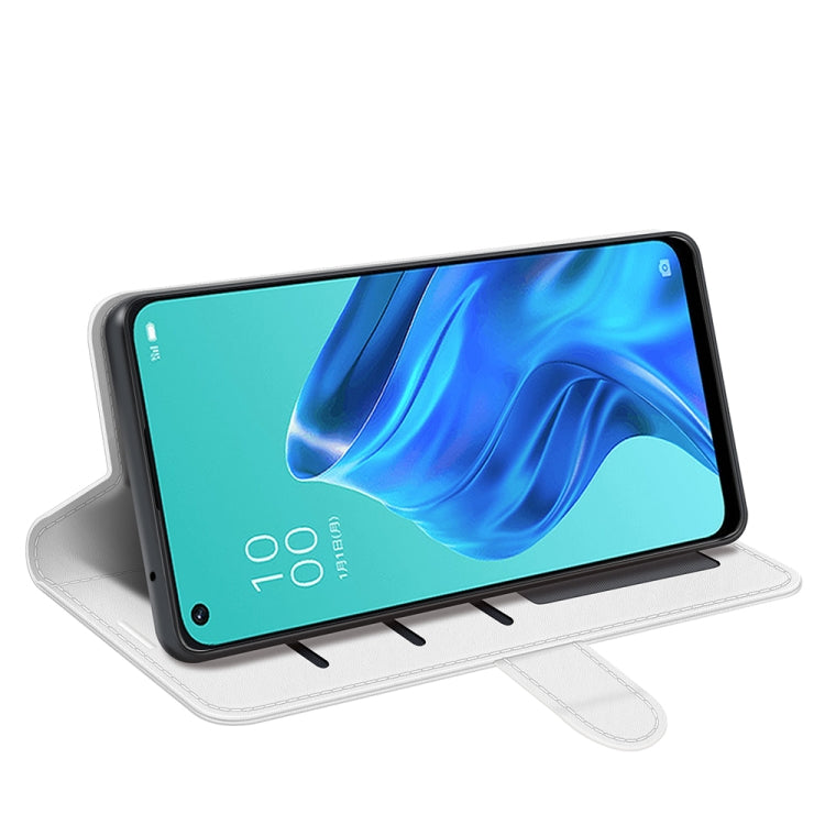 For OPPO Reno5 A R64 Texture Single Horizontal Flip Protective Case with Holder & Card Slots & Wallet& Photo Frame