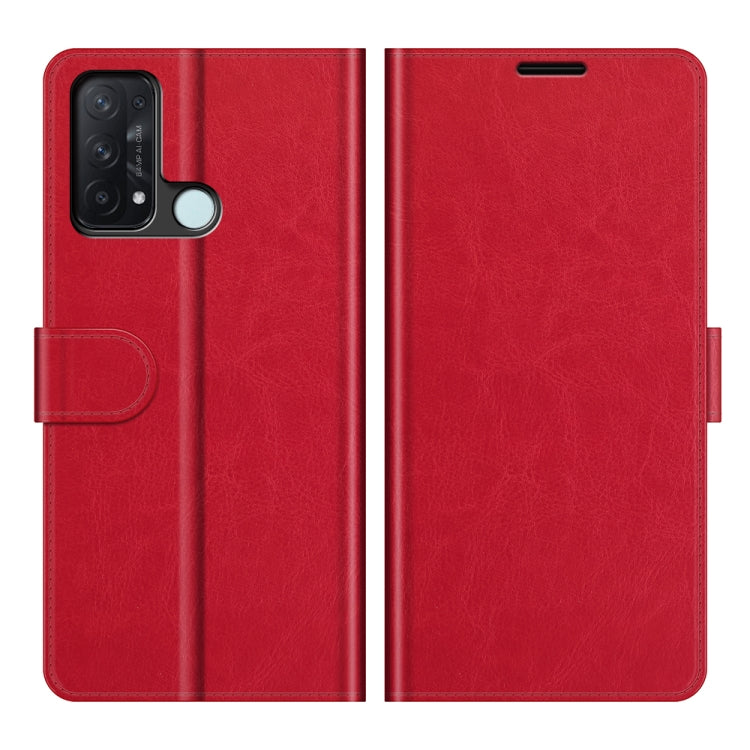 For OPPO Reno5 A R64 Texture Single Horizontal Flip Protective Case with Holder & Card Slots & Wallet& Photo Frame