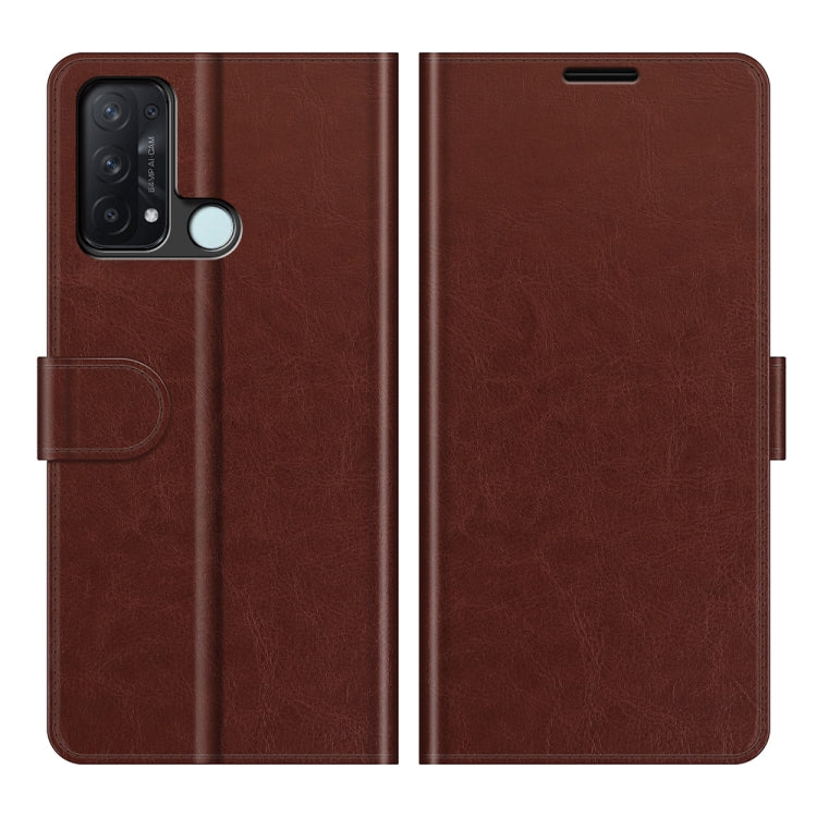 For OPPO Reno5 A R64 Texture Single Horizontal Flip Protective Case with Holder & Card Slots & Wallet& Photo Frame