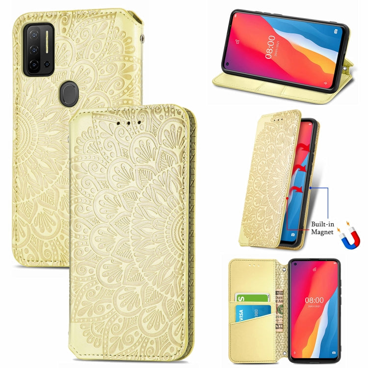 For Ulefone Note 11 Plus Blooming Mandala Embossed Pattern Magnetic Horizontal Flip Leather Case with Holder & Card Slots & Wallet