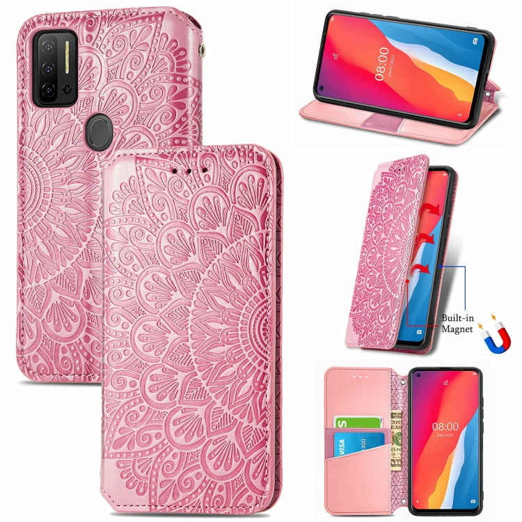 For Ulefone Note 11 Plus Blooming Mandala Embossed Pattern Magnetic Horizontal Flip Leather Case with Holder & Card Slots & Wallet