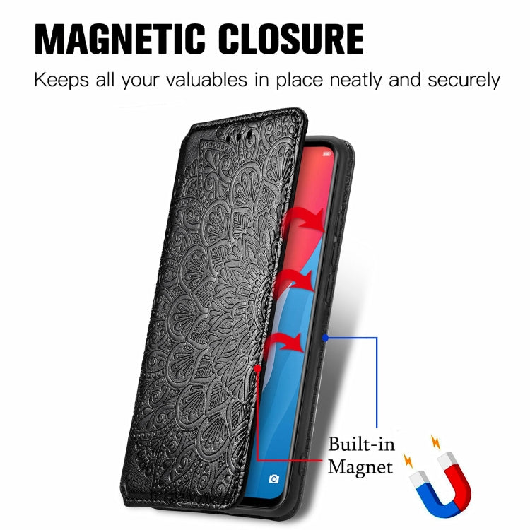 For Ulefone Note 11 Plus Blooming Mandala Embossed Pattern Magnetic Horizontal Flip Leather Case with Holder & Card Slots & Wallet