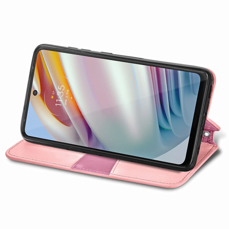 For Motorola Moto G60 Blooming Mandala Embossed Pattern Magnetic Horizontal Flip Leather Case with Holder & Card Slots & Wallet