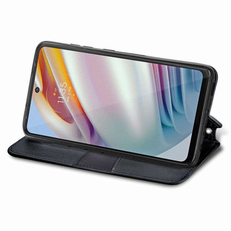 For Motorola Moto G60 Blooming Mandala Embossed Pattern Magnetic Horizontal Flip Leather Case with Holder & Card Slots & Wallet