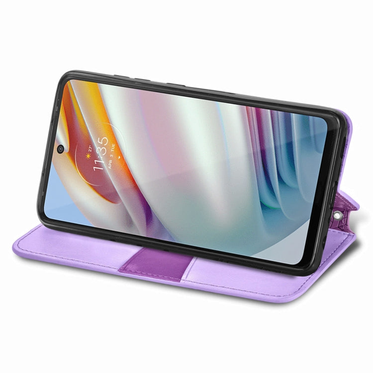 For Motorola Moto G60 Blooming Mandala Embossed Pattern Magnetic Horizontal Flip Leather Case with Holder & Card Slots & Wallet