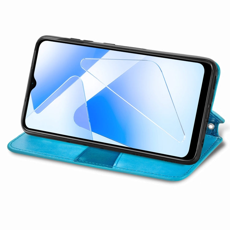 For OPPO A55 5G Blooming Mandala Embossed Pattern Magnetic Horizontal Flip Leather Case with Holder & Card Slots & Wallet