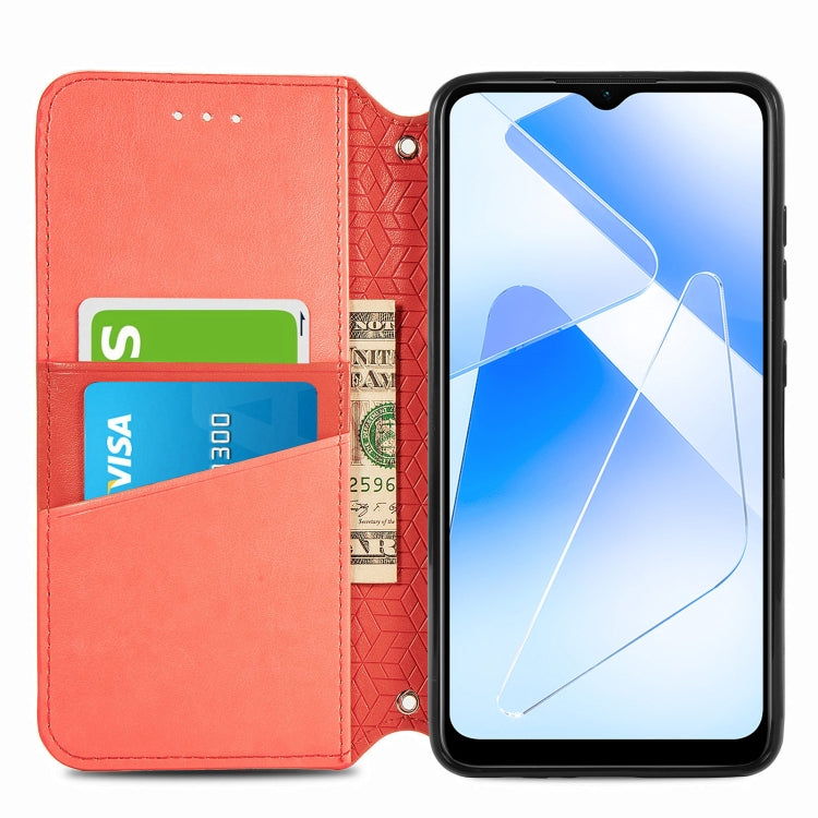 For OPPO A55 5G Blooming Mandala Embossed Pattern Magnetic Horizontal Flip Leather Case with Holder & Card Slots & Wallet