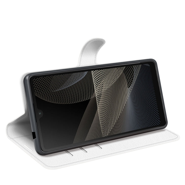 For Sony Xperia Ace II Litchi Texture Horizontal Flip Protective Case with Holder & Card Slots & Wallet