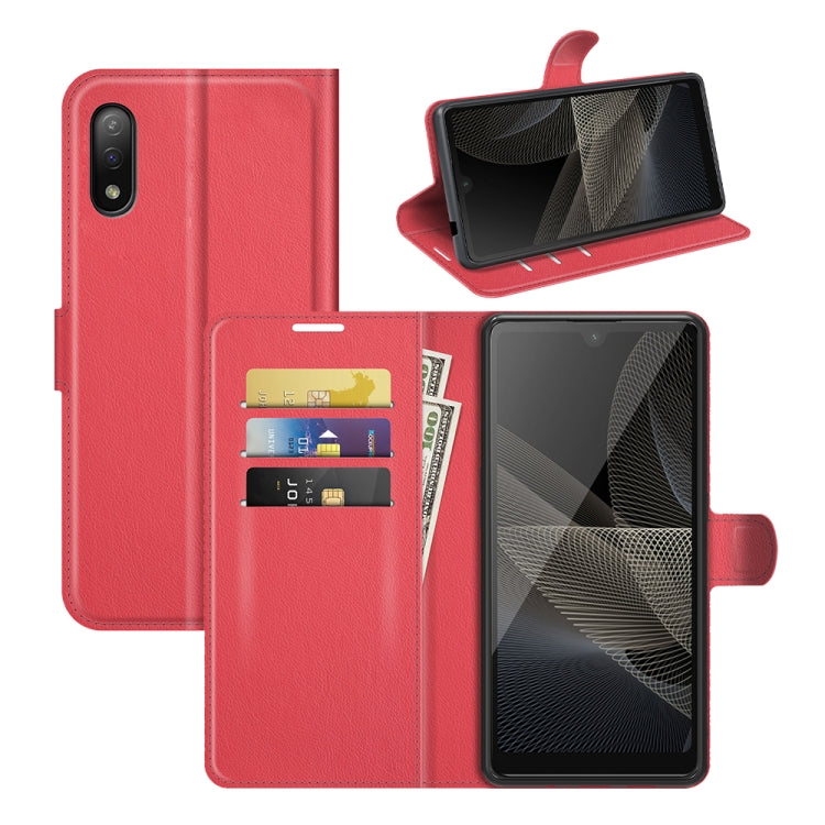 For Sony Xperia Ace II Litchi Texture Horizontal Flip Protective Case with Holder & Card Slots & Wallet