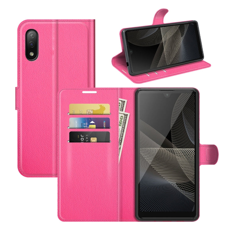 For Sony Xperia Ace II Litchi Texture Horizontal Flip Protective Case with Holder & Card Slots & Wallet