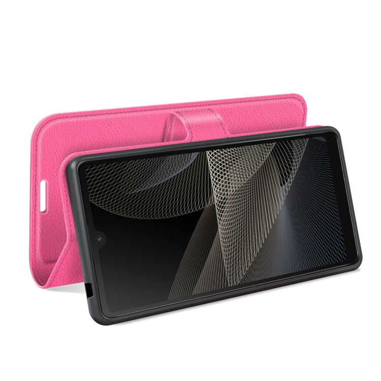 For Sony Xperia Ace II Litchi Texture Horizontal Flip Protective Case with Holder & Card Slots & Wallet