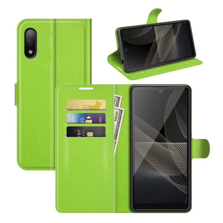 For Sony Xperia Ace II Litchi Texture Horizontal Flip Protective Case with Holder & Card Slots & Wallet