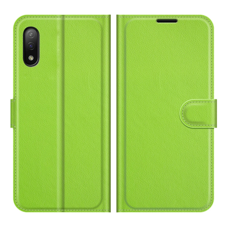 For Sony Xperia Ace II Litchi Texture Horizontal Flip Protective Case with Holder & Card Slots & Wallet