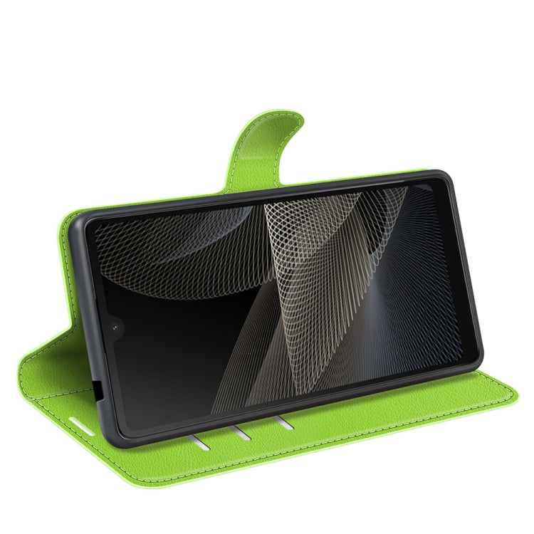 For Sony Xperia Ace II Litchi Texture Horizontal Flip Protective Case with Holder & Card Slots & Wallet