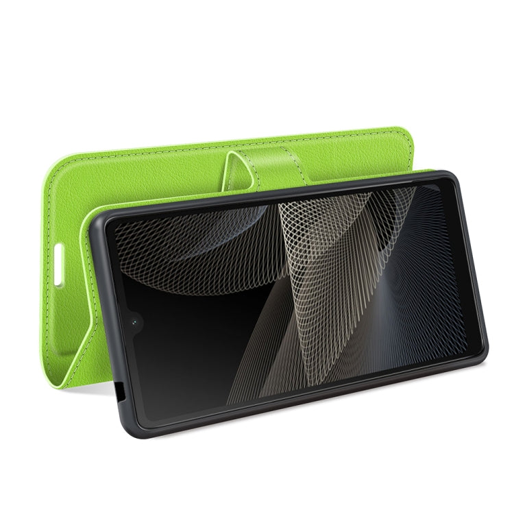 For Sony Xperia Ace II Litchi Texture Horizontal Flip Protective Case with Holder & Card Slots & Wallet