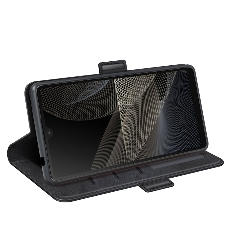 For Sony Xperia Ace II Dual-side Magnetic Buckle Horizontal Flip Leather Case with Holder & Card Slots & Wallet