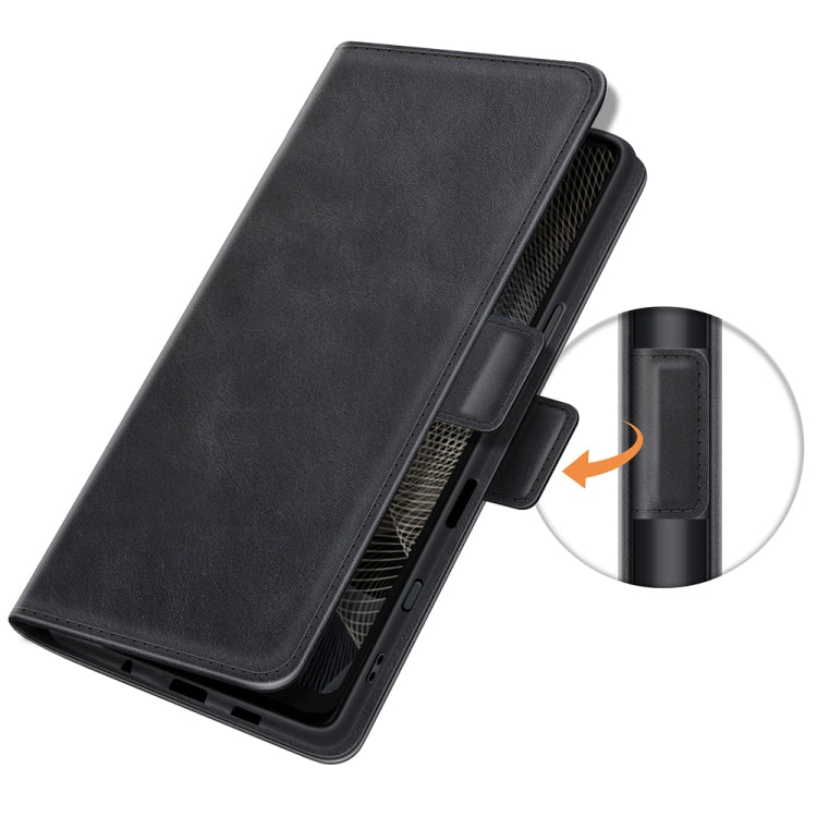 For Sony Xperia Ace II Dual-side Magnetic Buckle Horizontal Flip Leather Case with Holder & Card Slots & Wallet
