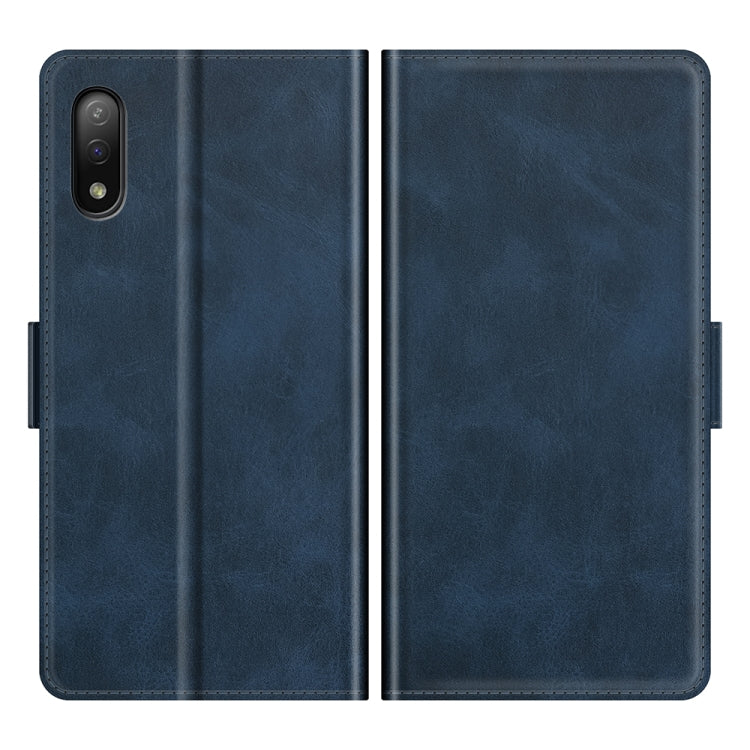 For Sony Xperia Ace II Dual-side Magnetic Buckle Horizontal Flip Leather Case with Holder & Card Slots & Wallet