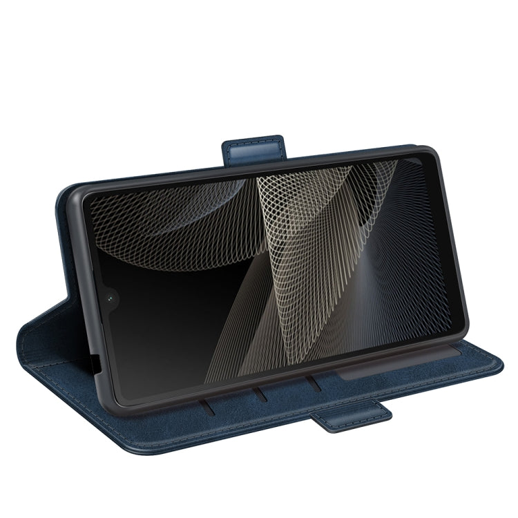 For Sony Xperia Ace II Dual-side Magnetic Buckle Horizontal Flip Leather Case with Holder & Card Slots & Wallet