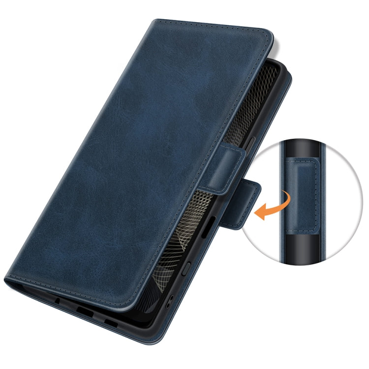 For Sony Xperia Ace II Dual-side Magnetic Buckle Horizontal Flip Leather Case with Holder & Card Slots & Wallet