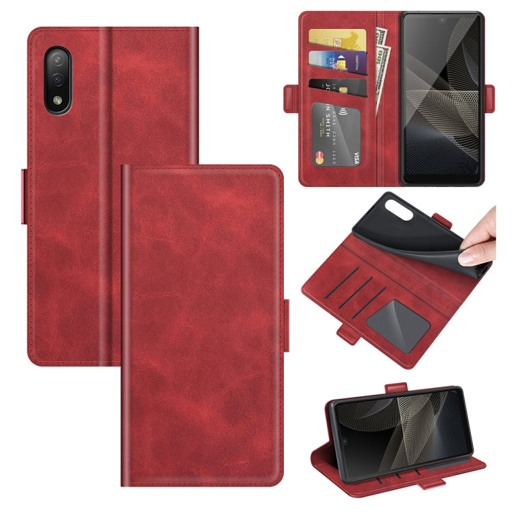 For Sony Xperia Ace II Dual-side Magnetic Buckle Horizontal Flip Leather Case with Holder & Card Slots & Wallet
