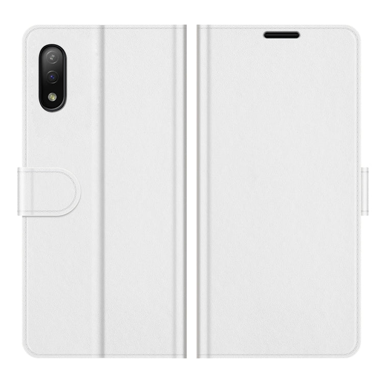 For Sony Xperia Ace II R64 Texture Single Horizontal Flip Protective Case with Holder & Card Slots & Wallet& Photo Frame
