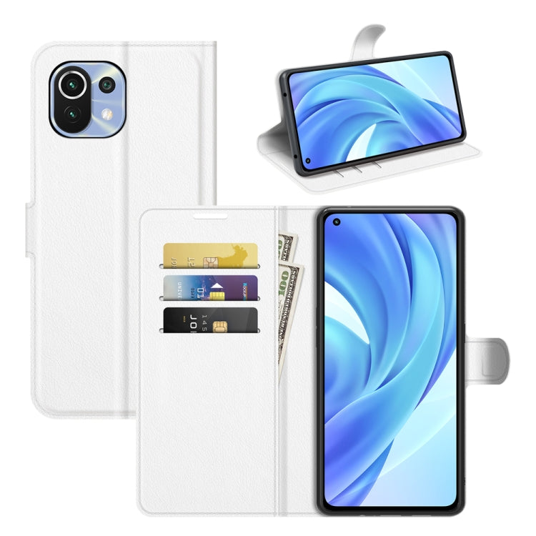 For Xiaomi Mi 11 Lite Litchi Texture Horizontal Flip Protective Case with Holder & Card Slots & Wallet