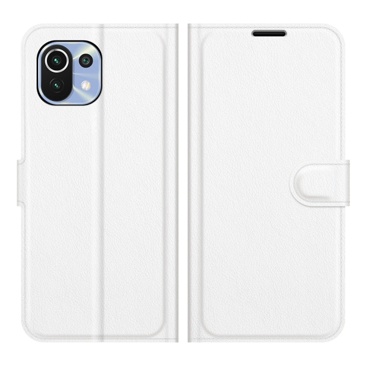 For Xiaomi Mi 11 Lite Litchi Texture Horizontal Flip Protective Case with Holder & Card Slots & Wallet